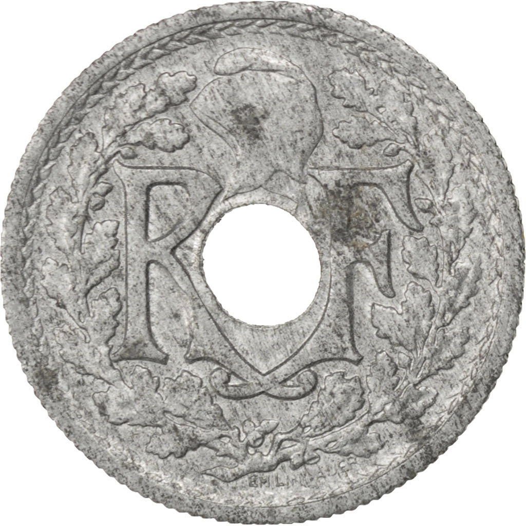 Gouvernement Provisoire, 10 Centimes Lindauer 1945 B, KM 906.2