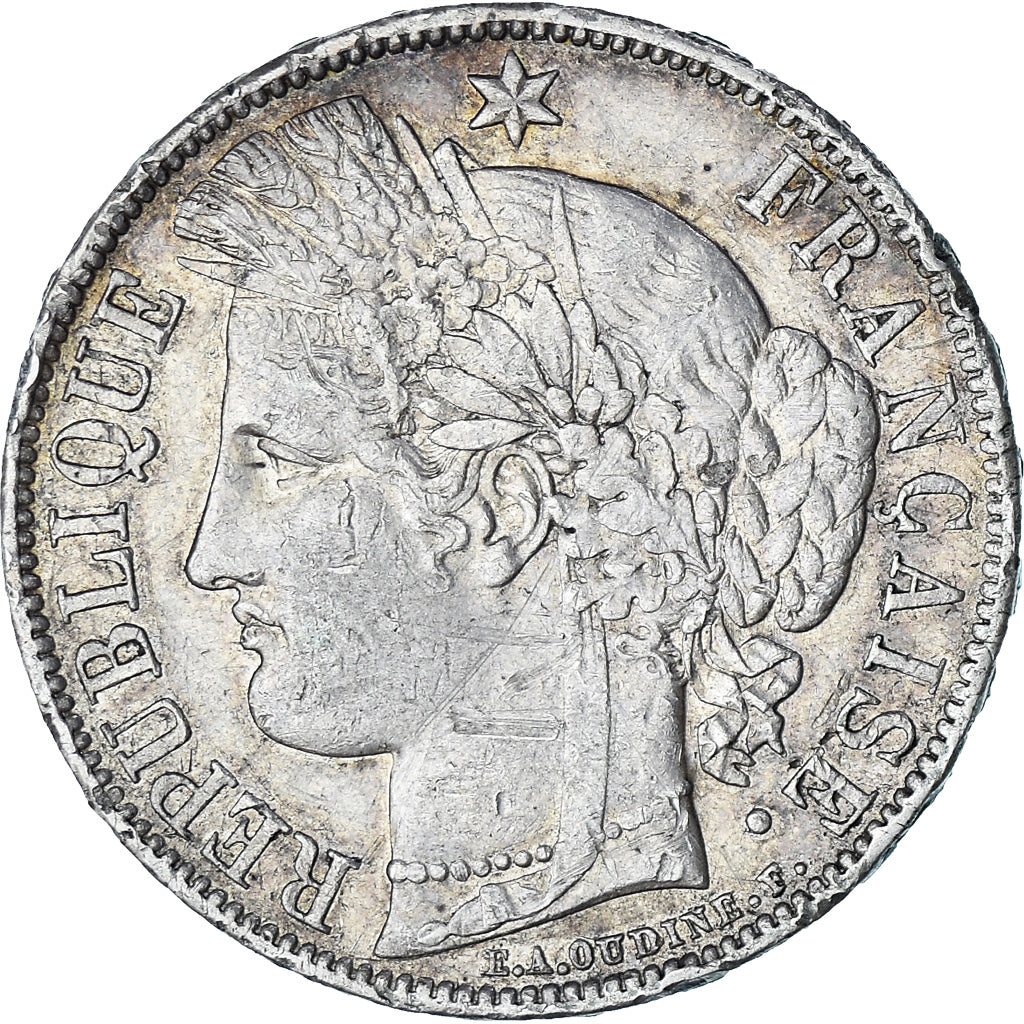 Coin, France, Cérès, 5 Francs, 1870, Paris, EF(40-45), Silver, KM:819
