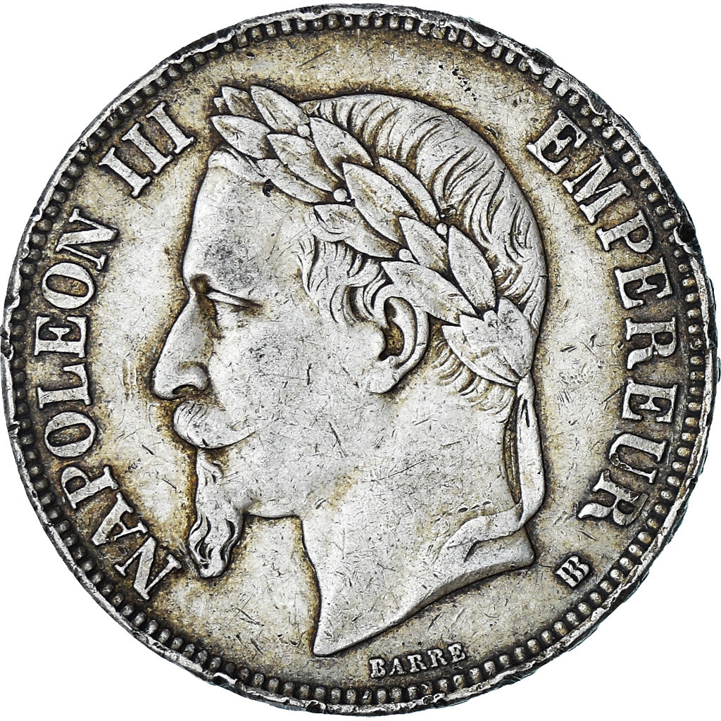 Coin, France, Napoleon III, 5 Francs, 1868, Strasbourg, VF(20-25), Silver