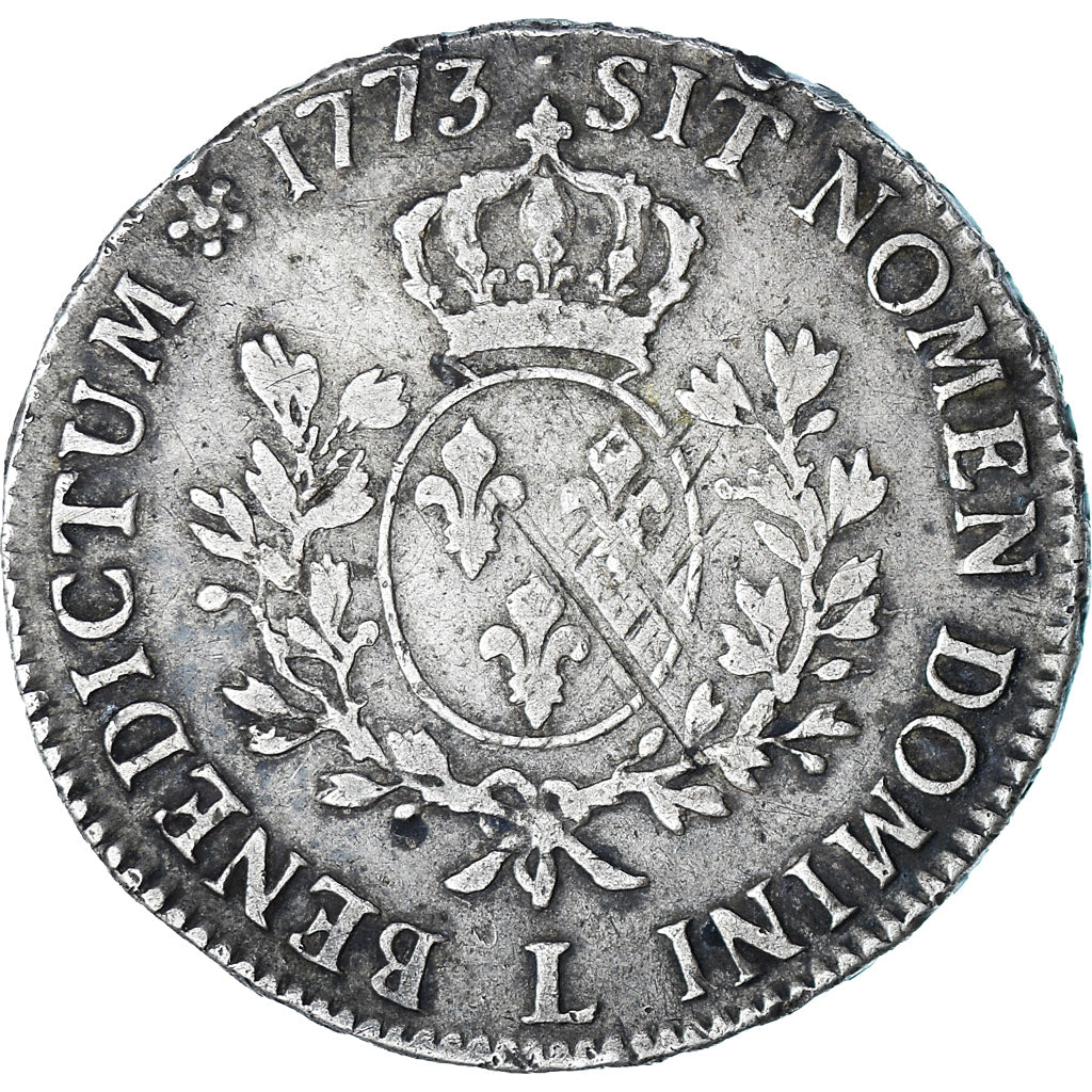 Coin, France, Louis XV, Écu à la vieille tête, Ecu, 1773, Bayonne, VF(20-25)