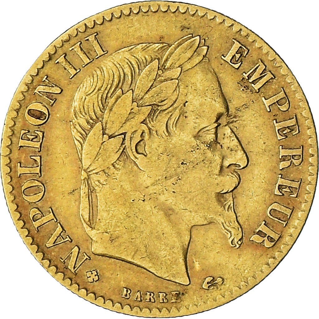 Monnaie, France, Napoleon III, 10 Francs, 1868, Strasbourg, TB+, Or
