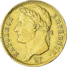Moeda, França, Napoléon I, 20 Francs, 1811, Lille, EF(40-45), Dourado