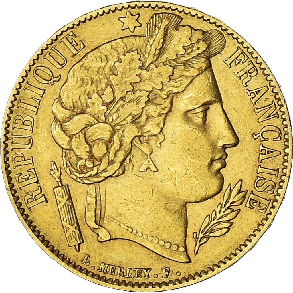 Coin, France, Cérès, 20 Francs, 1851, Paris, EF(40-45), Gold, KM:762