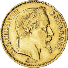Monnaie, France, Napoleon III, 20 Francs, 1866, Strasbourg, TTB+, Or