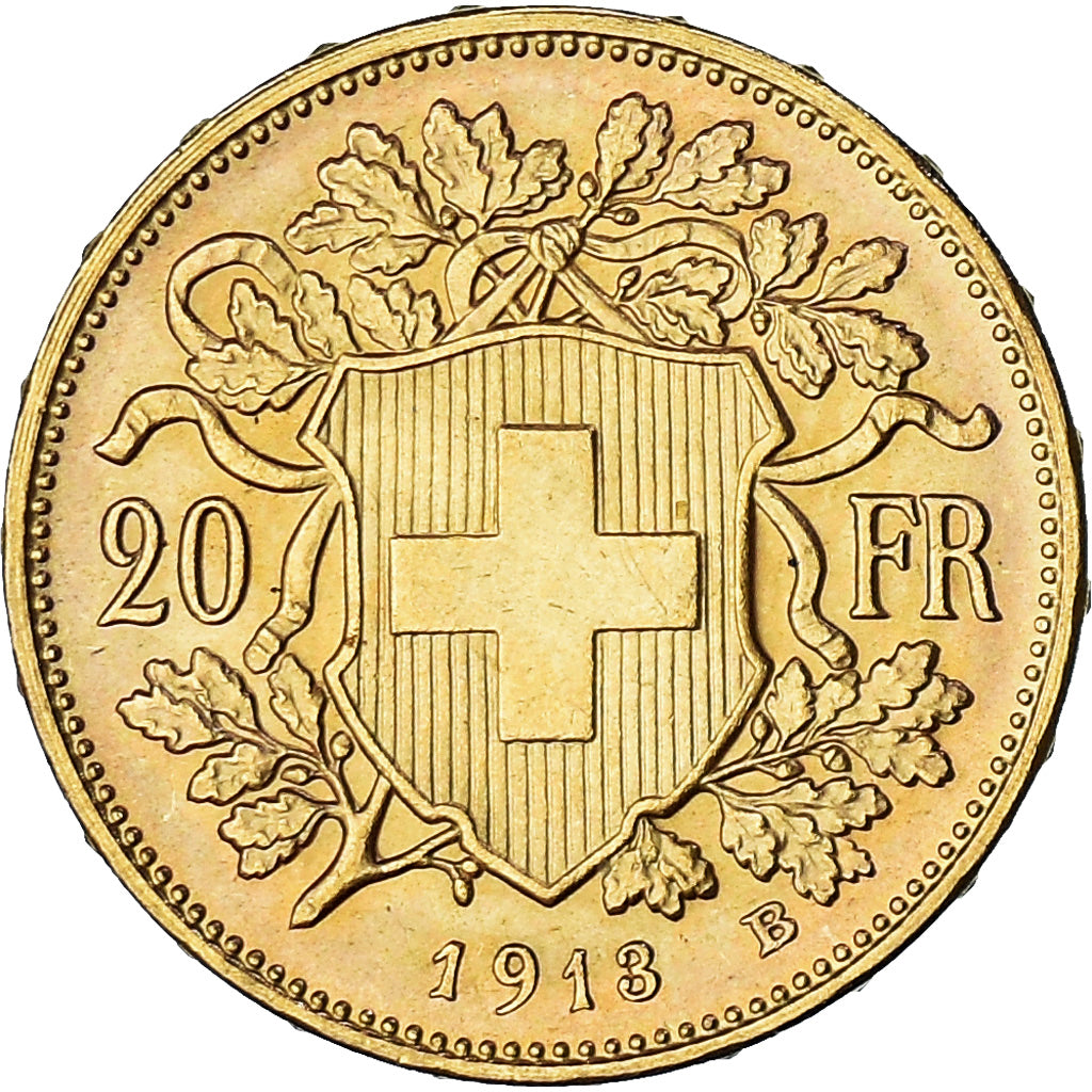 Moneda, Suiza, 20 Francs, 1913, Bern, EBC, Oro, KM:35.1