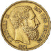 Moneta, Belgio, Leopold II, 20 Francs, 20 Frank, 1871, Small Date, BB+, Oro