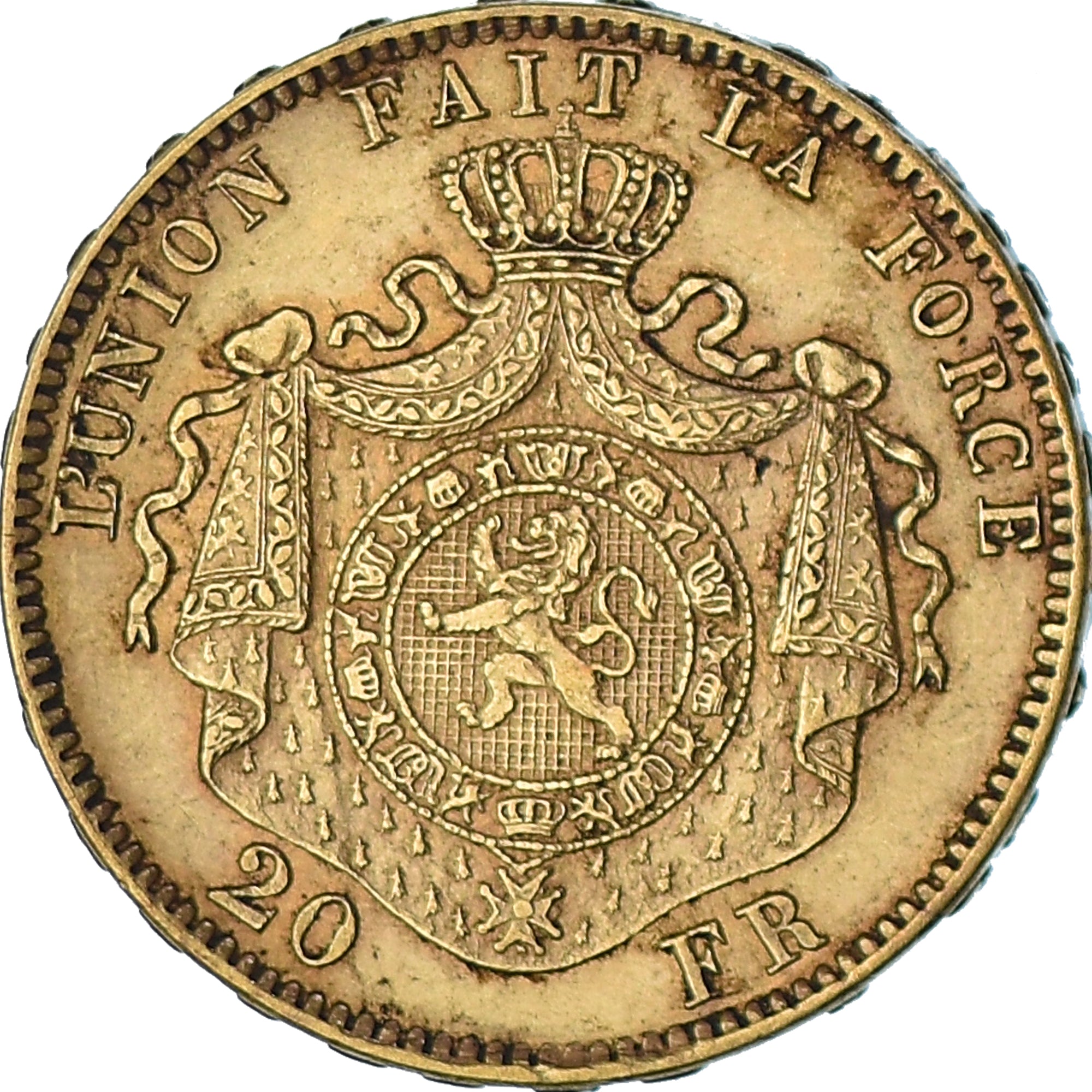 Moneta, Belgio, Leopold II, 20 Francs, 20 Frank, 1878, BB+, Oro, KM:37