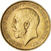 Moneda, Gran Bretaña, George V, 1/2 Sovereign, 1911, London, EBC, Oro, KM:819