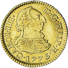 Münze, Spanien, Charles III, 1/2 Escudo, 1775, Madrid, SS+, Gold, KM:415.1