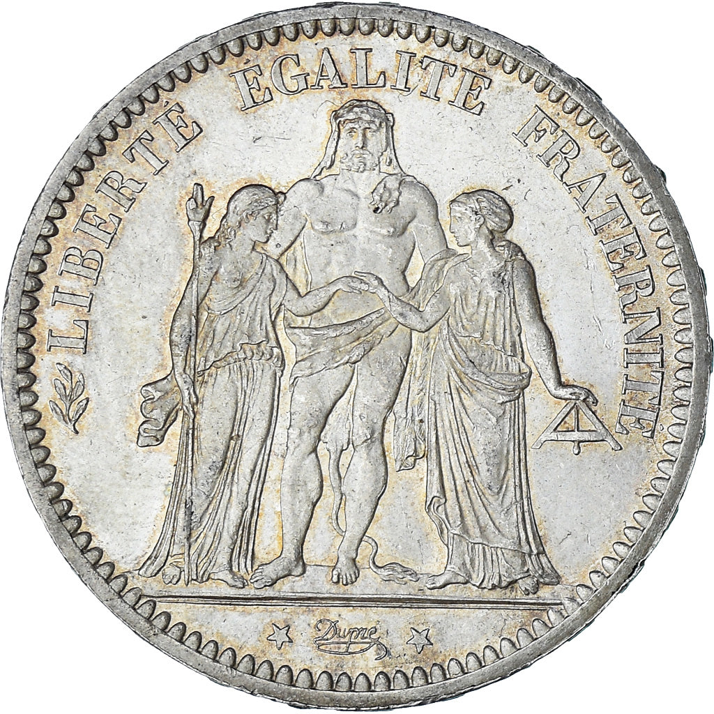 Coin, France, Hercule, 5 Francs, 1873, Paris, MS(63), Silver, KM:820.1