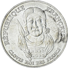 Coin, France, Clovis, 100 Francs, 1996, MS(60-62), Silver, KM:1180, Gadoury:953