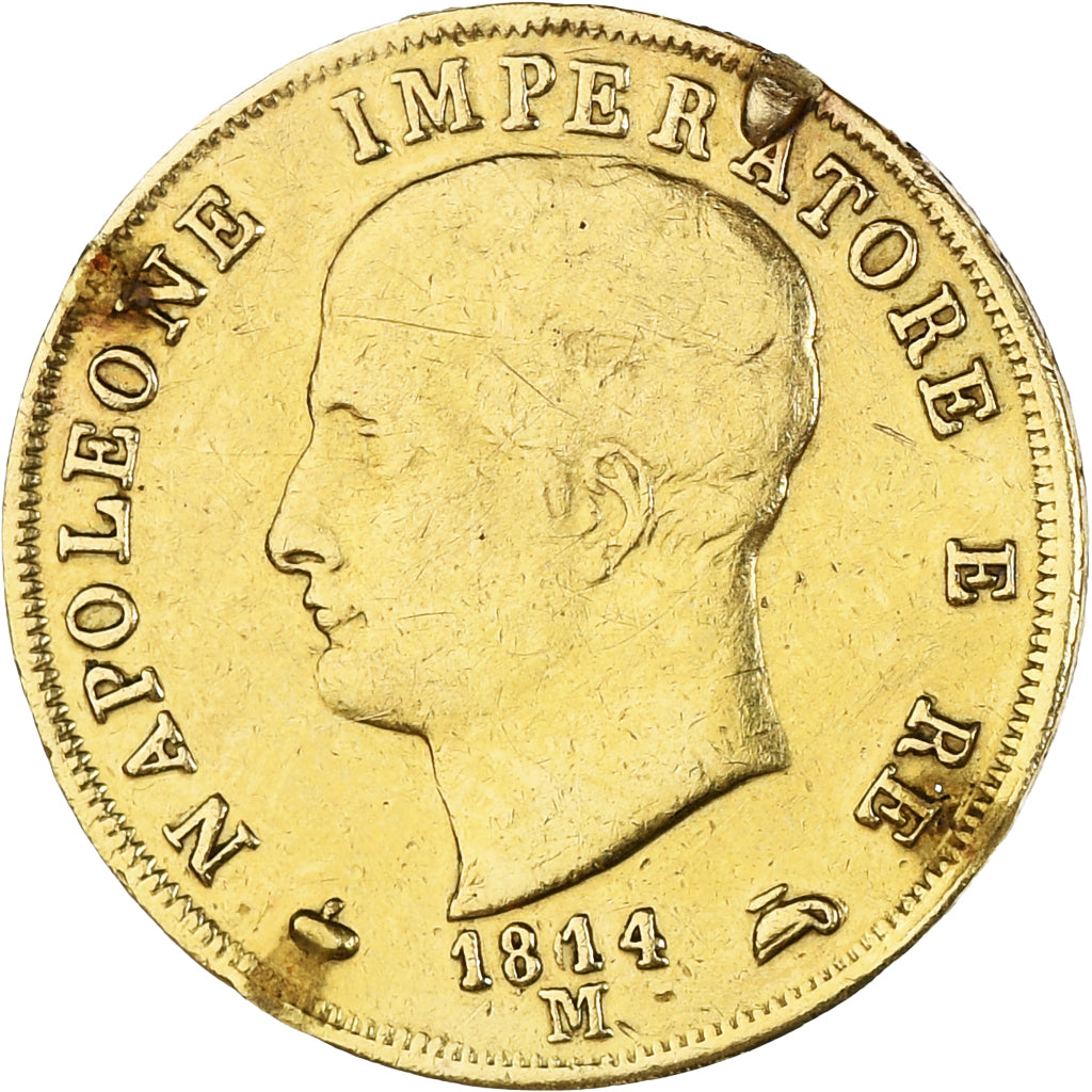 Coin, ITALIAN STATES, KINGDOM OF NAPOLEON, Napoleon I, 40 Lire, 1814, Milan