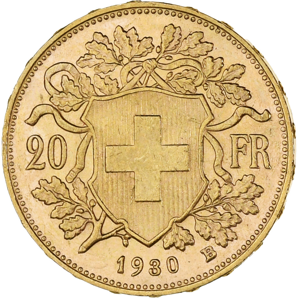 Moneta, Svizzera, 20 Francs, 1930, Berne, SPL, Oro, KM:35.1