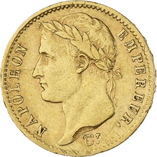 Moneta, Francja, Napoléon I, 20 Francs, 1808, Paris, EF(40-45), Złoto