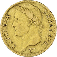 Moneda, Francia, Napoléon I, 20 Francs, 1810, Paris, BC+, Oro, KM:695.1
