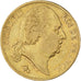 Coin, France, Louis XVIII, 20 Francs, 1824, Paris, VF(30-35), Gold, KM:712.1