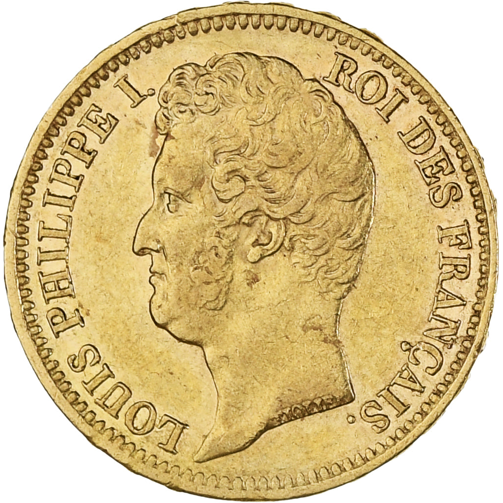 Moneta, Francja, Louis-Philippe, 20 Francs, 1831, Paris, AU(50-53), Złoto