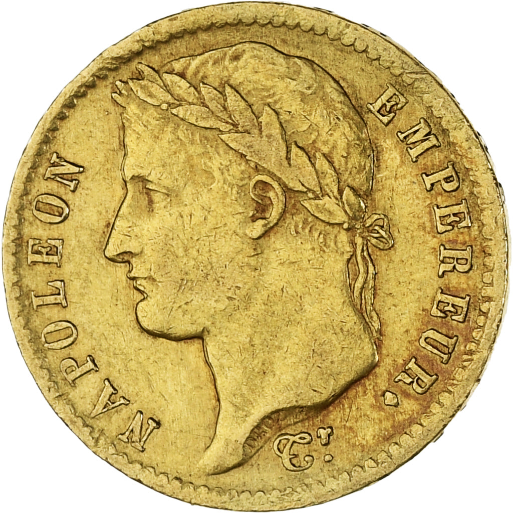 Moeda, França, Napoléon I, 20 Francs, 1812, Lille, EF(40-45), Dourado