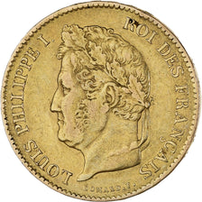 Monnaie, France, Louis-Philippe, 40 Francs, 1834, Paris, TTB, Or, KM:747.1, Le