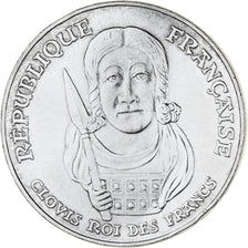 Munten, Frankrijk, Clovis, 100 Francs, 1996, UNC-, Zilver, KM:1180, Gadoury:953