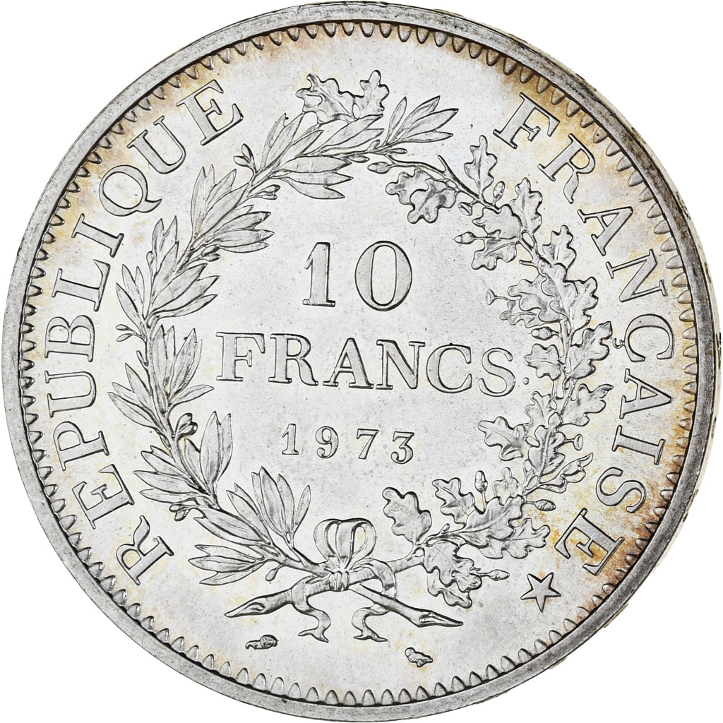 Coin, France, Hercule, 10 Francs, 1973, Paris, MS(65-70), Silver, KM:932
