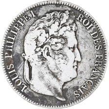 Coin, France, Louis-Philippe, 5 Francs, 1834, Nantes, VF(20-25), Silver