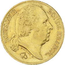 Münze, Frankreich, Louis XVIII, 20 Francs, 1817, Paris, S+, Gold, KM:712.1
