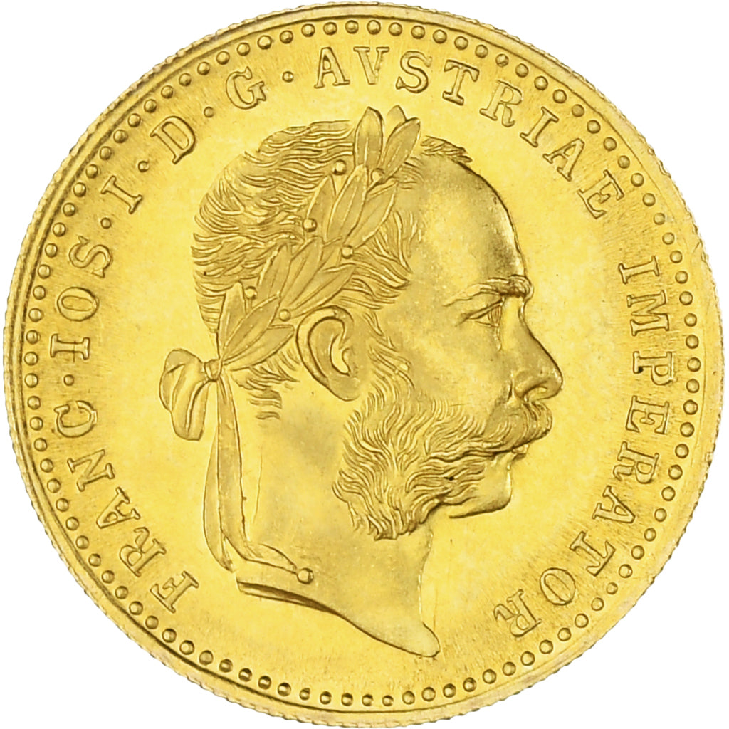 Coin, Austria, Franz Joseph I, Ducat, 1915, Restrike, MS(63), Gold, KM:2267