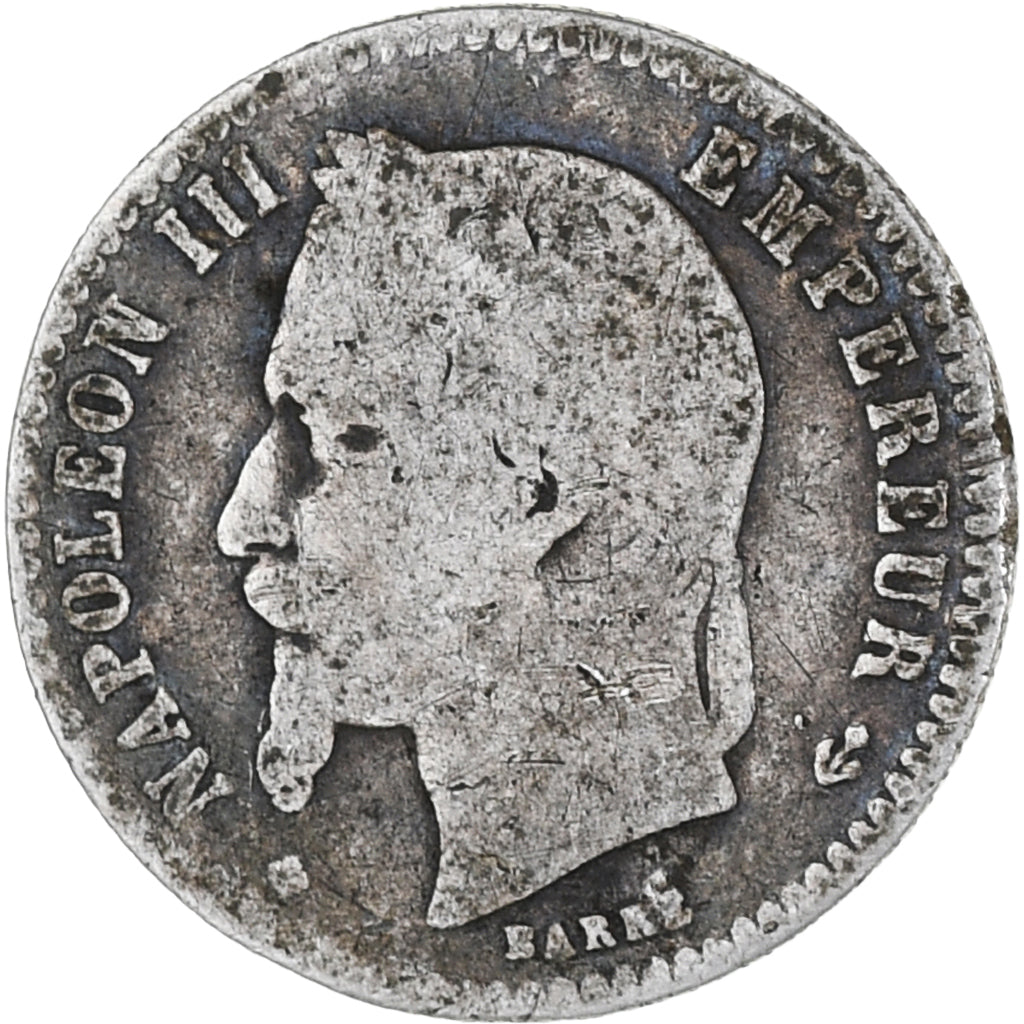 Münze, Frankreich, Napoleon III, 50 Centimes, 1866, Strasbourg, SGE+, Silber