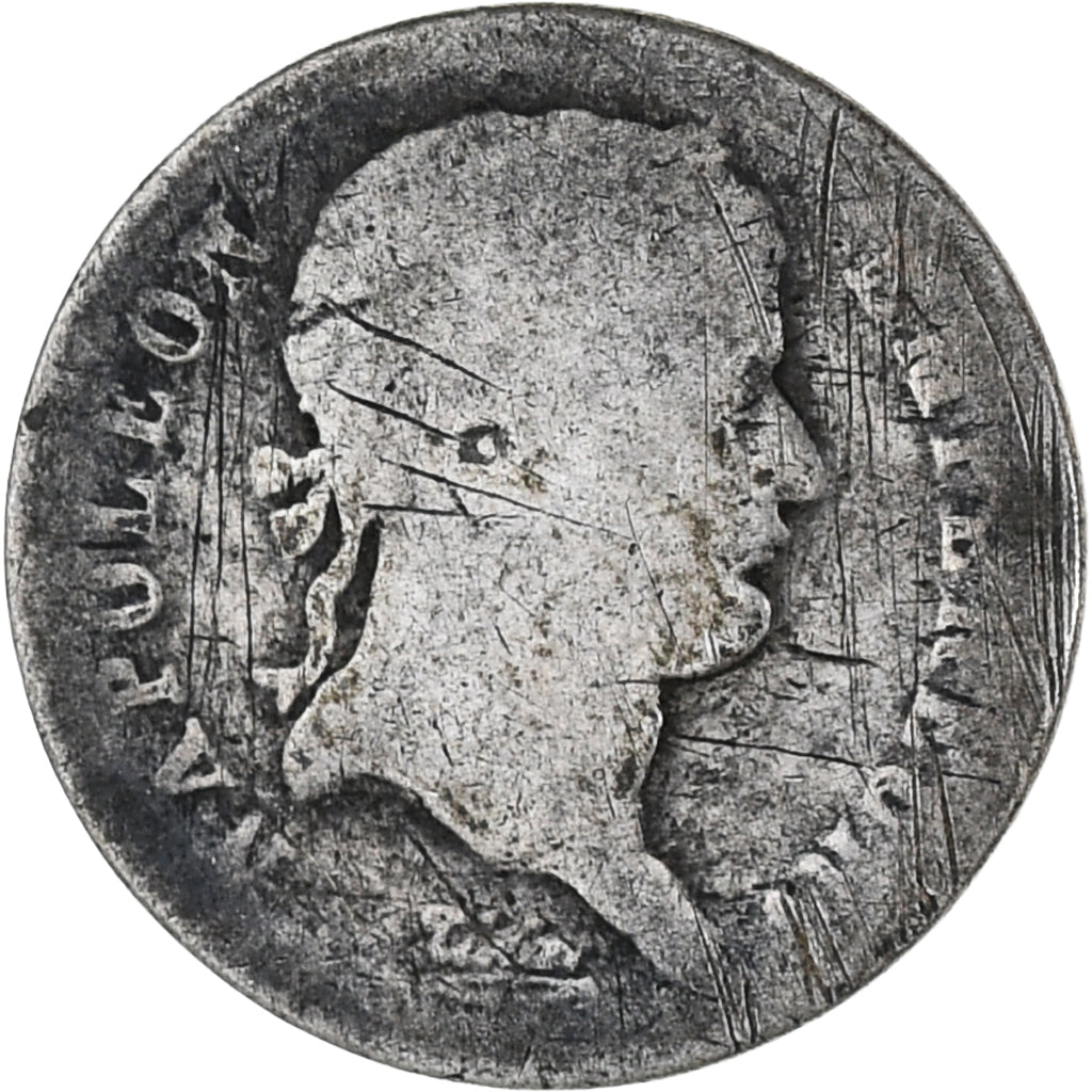 Coin, France, Napoléon I, 1/2 Franc, 1808, Paris, F(12-15), Silver, KM:680.1