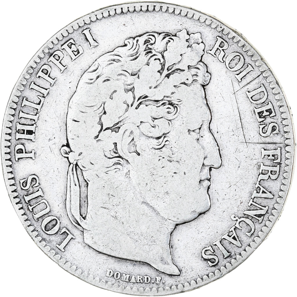 Coin, France, Louis-Philippe, 5 Francs, 1832, Paris, VF(20-25), Silver