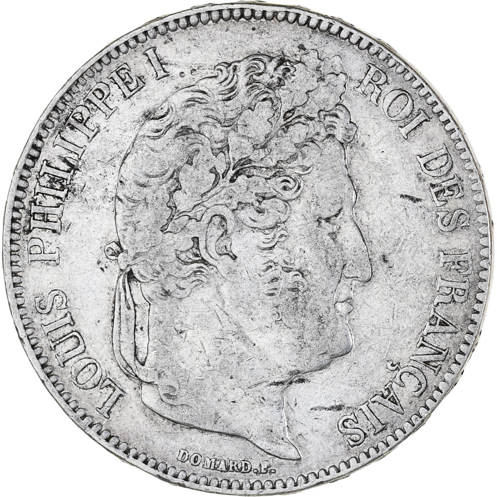Monnaie, France, Louis-Philippe, 5 Francs, 1837, Paris, TB, Argent, Gadoury:678