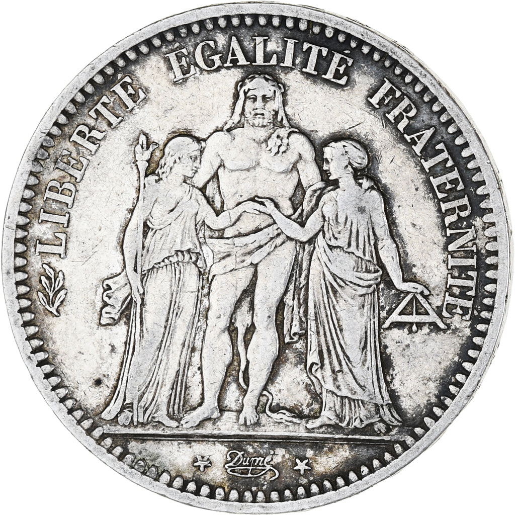 Coin, France, Hercule, 5 Francs, 1848, Paris, VF(30-35), Silver, KM:756.1