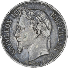 Coin, France, Napoleon III, 5 Francs, 1868, Paris, VF(30-35), Silver, KM:799.1