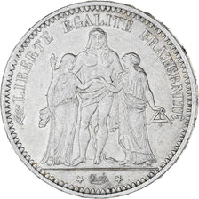 Coin, France, Hercule, 5 Francs, 1873, Paris, AU(50-53), Silver, KM:820.1