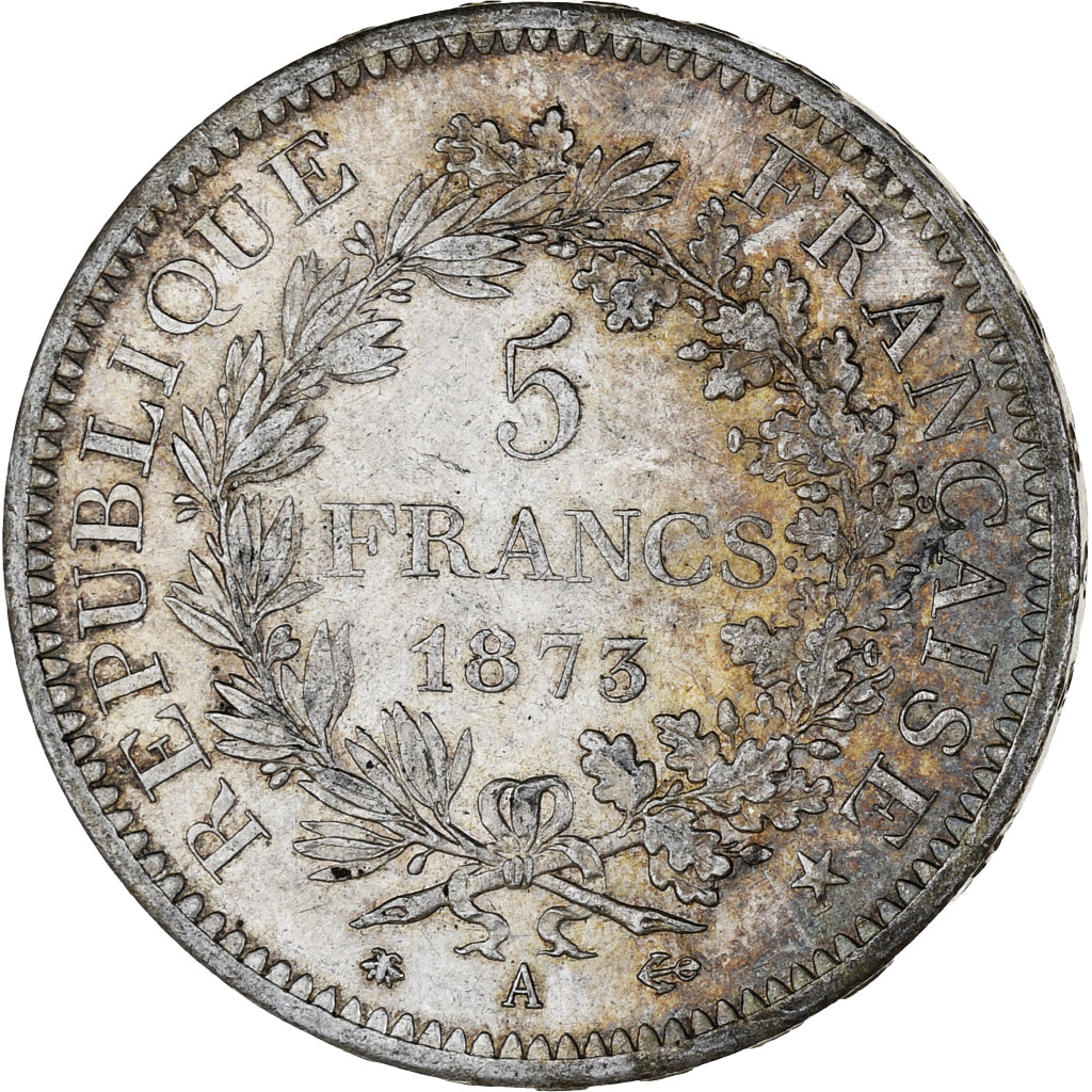 Coin, France, Hercule, 5 Francs, 1873, Paris, MS(60-62), Silver, KM:820.1