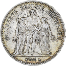 Moneta, Francia, Hercule, 5 Francs, 1875, Paris, BB, Argento, KM:820.1