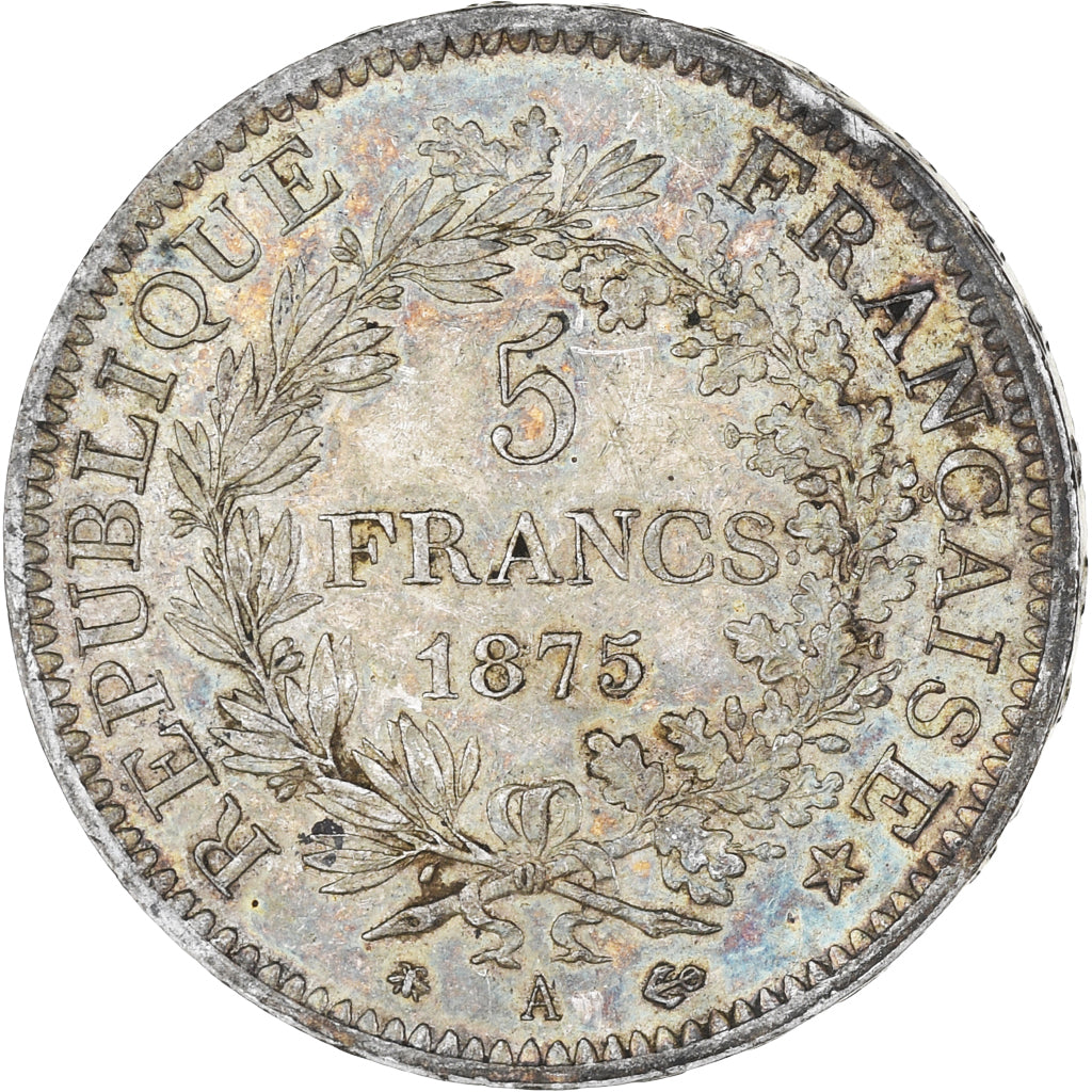 Monnaie, France, Hercule, 5 Francs, 1875, Paris, TTB+, Argent, Gadoury:745a