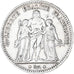 Munten, Frankrijk, Hercule, 5 Francs, 1875, Paris, ZF, Zilver, KM:820.1