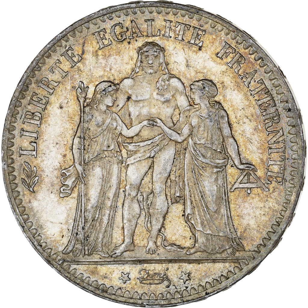 Moneta, Francia, Hercule, 5 Francs, 1876, Paris, SPL, Argento, KM:820.1