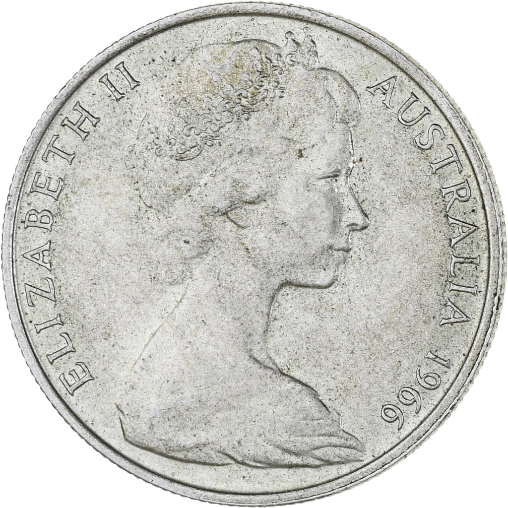 Coin, Australia, Elizabeth II, 50 Cents, 1966, AU(55-58), Silver, KM:67