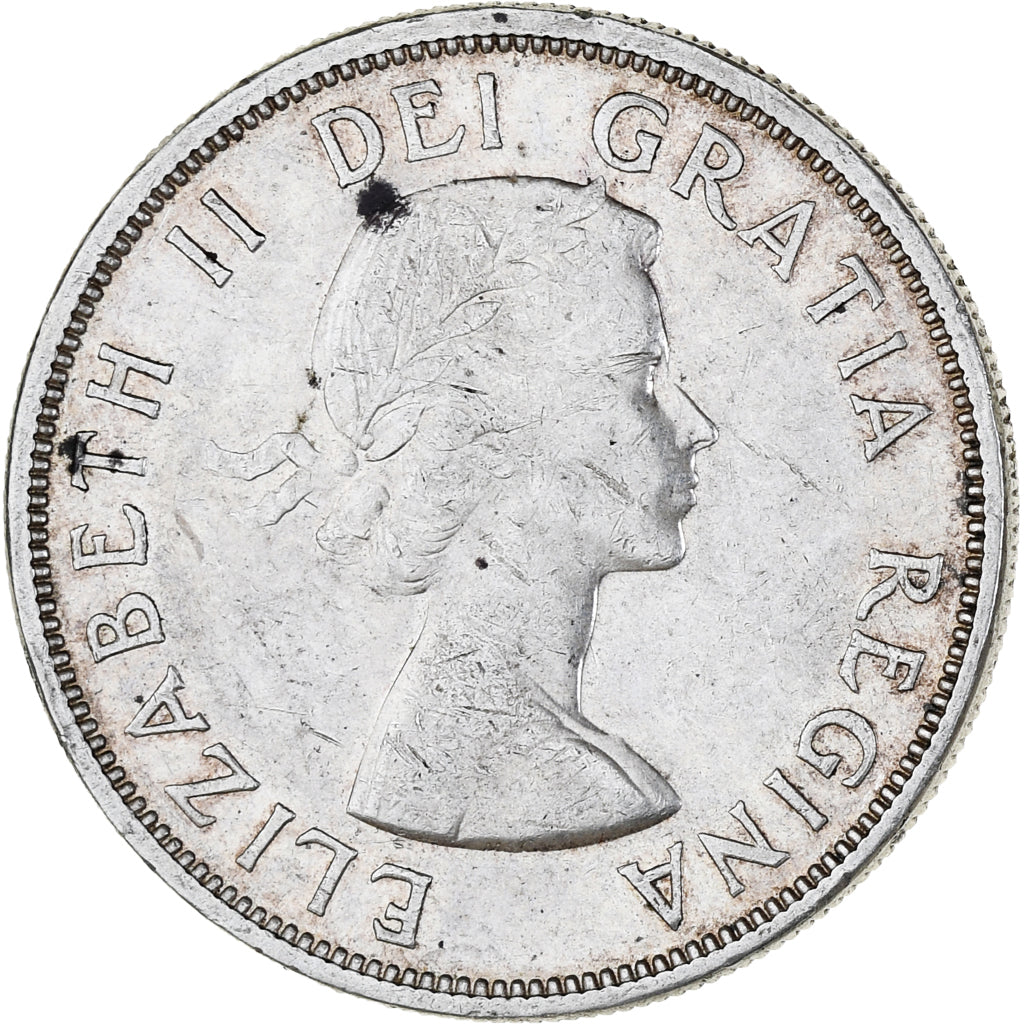 Monnaie, Canada, Elizabeth II, Dollar, 1957, Royal Canadian Mint, Ottawa, TTB+