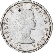 Monnaie, Canada, Elizabeth II, Dollar, 1957, Royal Canadian Mint, Ottawa, TTB+