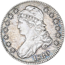 Coin, United States, Capped Bust, Half Dollar, 1830, U.S. Mint, Philadelphia