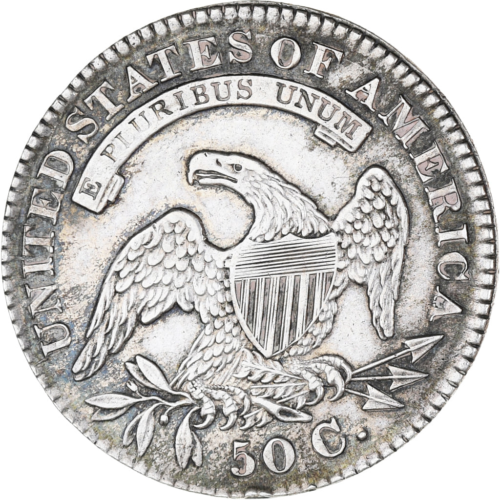Coin, United States, Capped Bust, Half Dollar, 1830, U.S. Mint, Philadelphia