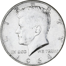 Coin, United States, Kennedy Half Dollar, Half Dollar, 1964, U.S. Mint