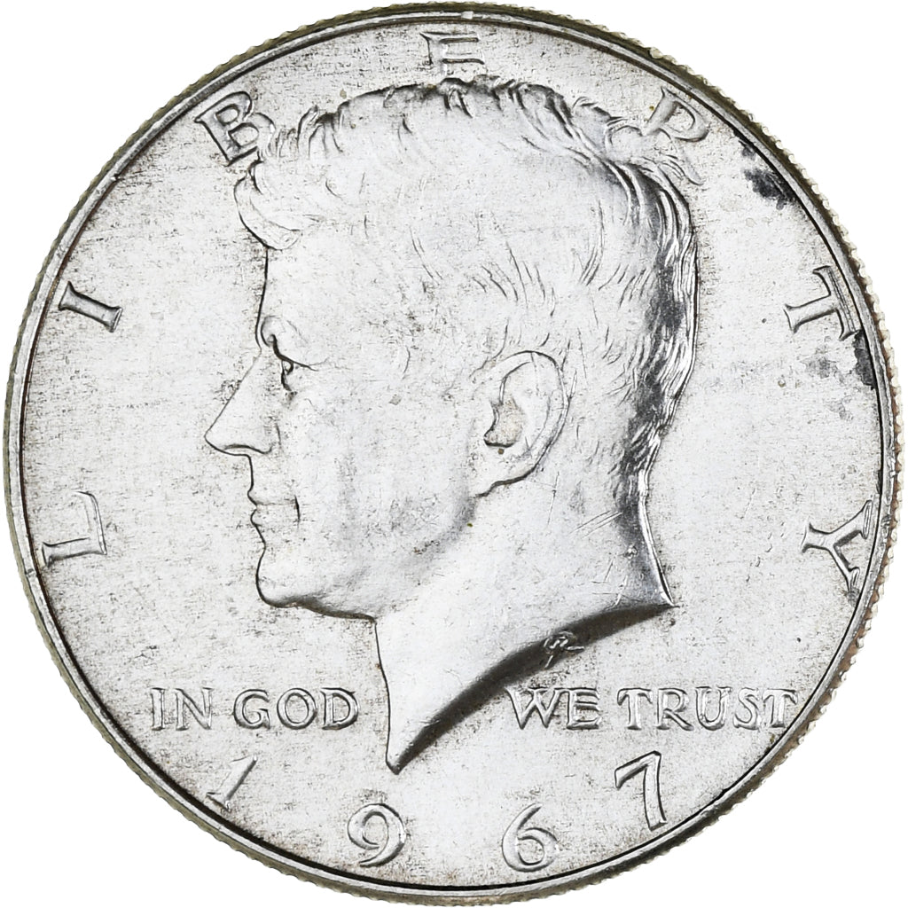 Moeda, Estados Unidos da América, Kennedy Half Dollar, Half Dollar, 1967