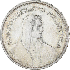 Coin, Switzerland, 5 Francs, 1954, Bern, AU(50-53), Silver, KM:40