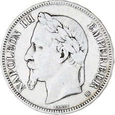 Coin, France, Napoléon III, 5 Francs, 1869, Strasbourg, VF(20-25), Silver