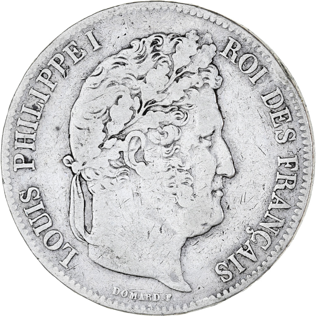 Monnaie, France, Louis-Philippe, 5 Francs, 1842, Lille, TB, Argent, Gadoury:678